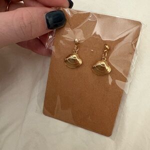 Handmade Gold Shell Earrings - Xmas offer details in description!